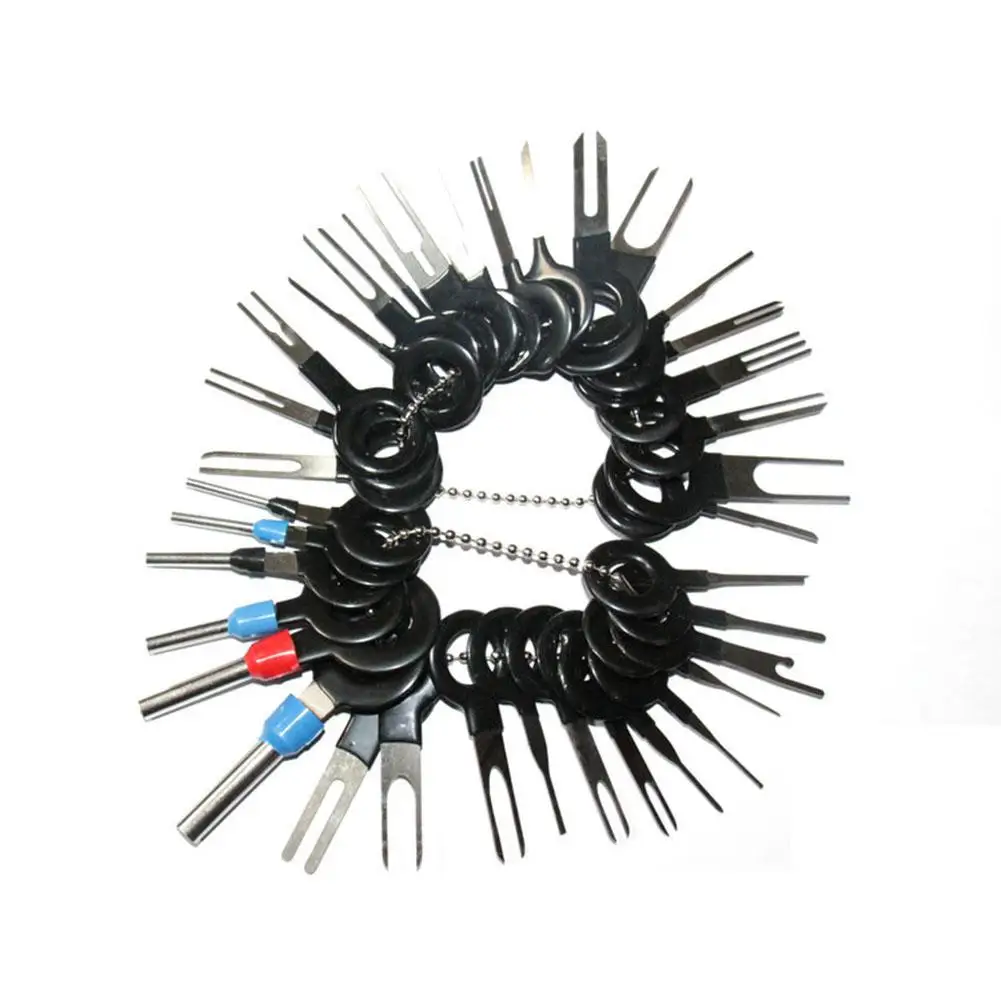 

38Pcs Automotive Plug Terminal Removal Tool Set Key Pin Car Electrical Wire Crimp Connector Pin Extractor Kit Plug Accessories