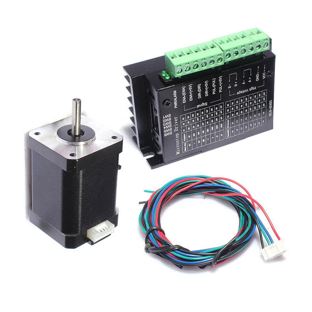 

Driver Stepper motor Leads Bipolar 9V-42V DC 4.0A 40Ncm Torque Frame Shaft Replacement Tool