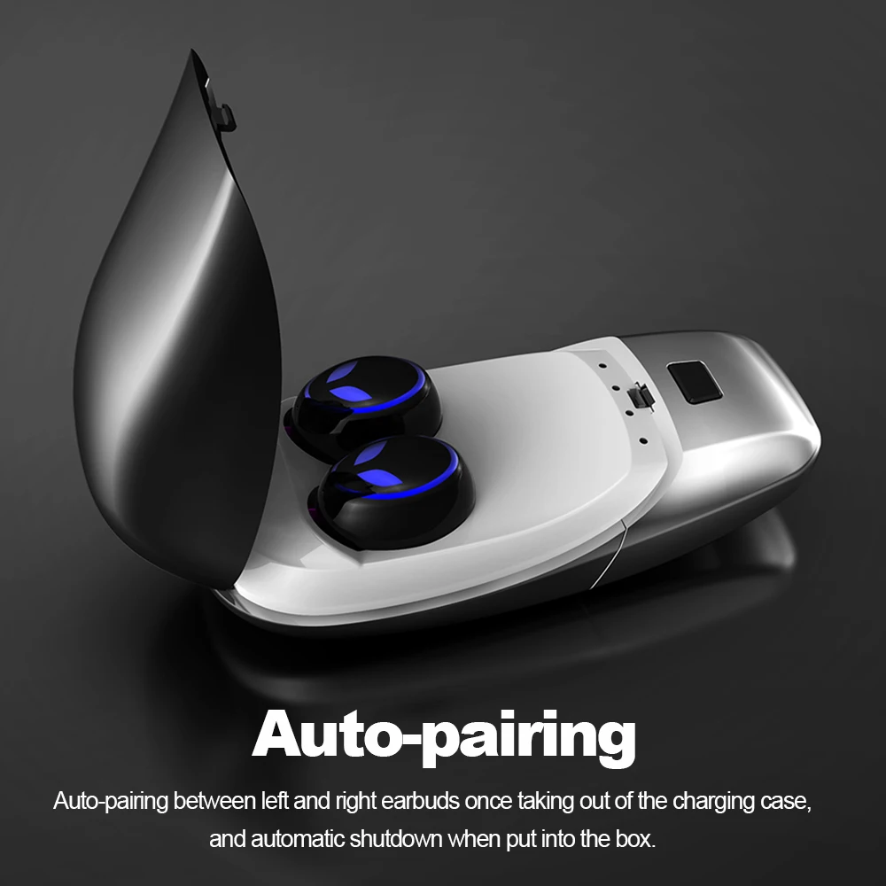 E8 мини TWS наушники-вкладыши беспроводные Bluetooth V5.0 наушники IPX5 водонепроницаемые с микрофоном 450 мАч зарядная коробка