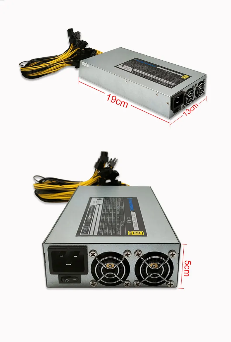 3000W PC Power Supply 180-260V ATX Mining Bitcoin Power Supply 95% High  Efficiency for Ethereum ETH S9 S7 L3 8GPU cards - Computercyber.com