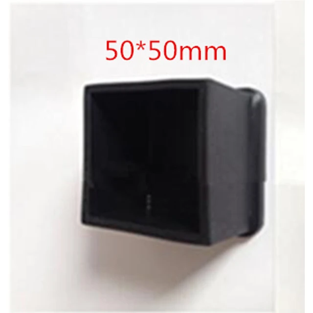 4pcs square silicone chair leg caps Non-slip Table Foot dust Cover Socks Floor Protector pads pipe plugs furniture leveling feet 50x50mm 4pcs