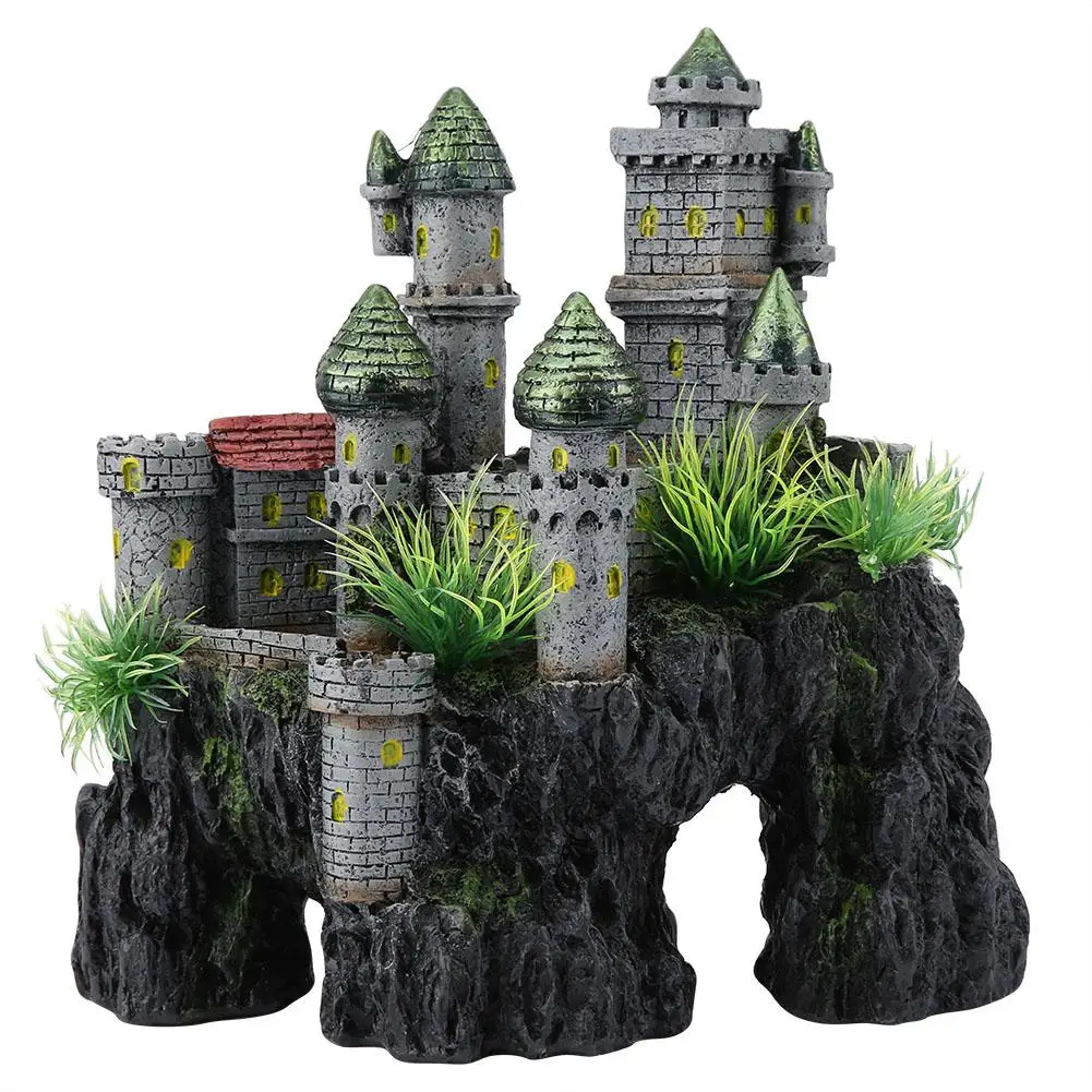 

Home Aquarium Decor Simulation Resin Hide Castle Fish Tank Aquarium Ornaments Decor