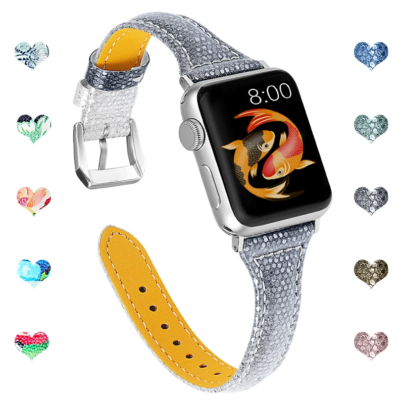Ремешок для часов Joyozy ремешок из натуральной кожи Apple Watch 5/4/3/2/1 38 мм/40 мм/42 мм/44 мм |