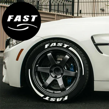 

Exterior Tire Stickers 3D Decoration Wraps Strip Reflective 1.06 inches