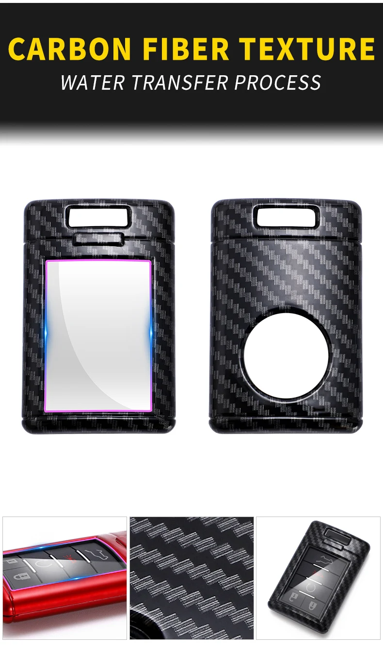 Carbon Fiber Car Smart Key Cover Case Fob For Cadillac DTS STS Escalade CTS SRX XTS ATS C7 2021 Protect Shell Accessories - Ha4007742510247318d0f3d70137d3739n