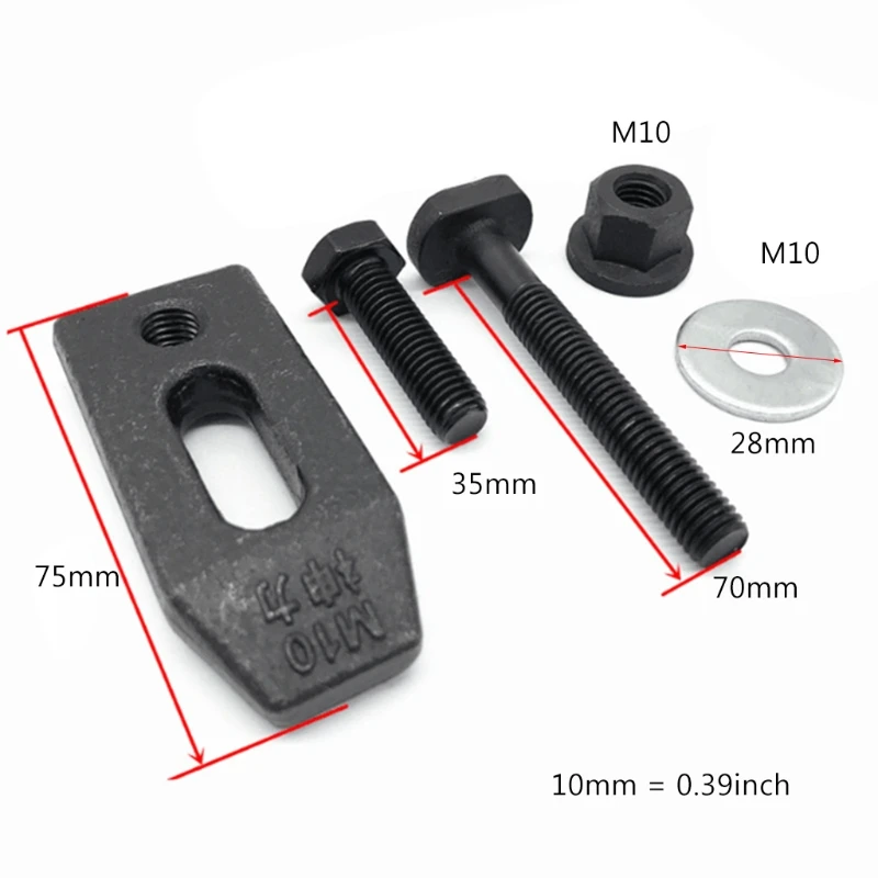 M8/M10 Milling Parts Pressure Plate Clamp Fixture Plate for T-slot Working Table Y4QC woodworking tools woodworking clamp