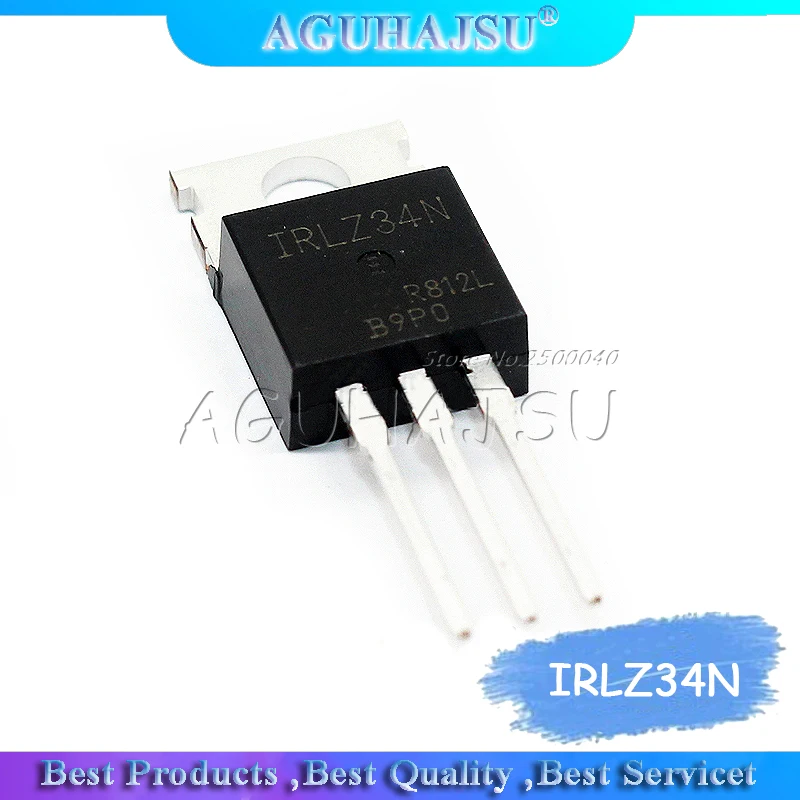 10pcs Irlz34n To-220 Irlz34npbf To220 Irlz34 - Integrated Circuits ...