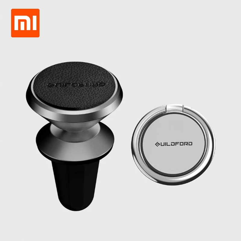 

Original xiaomi Mijia Guildford Car Magnetic Phone Holder and 360 Rotation Metal Ring Mount Stand for iPhone XS Xiaomi Honor