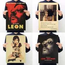 

Classic Movie This Killer Is Not Too Cold Kraft Paper Poster Retro Character Decoration Painting Wall Sticker 35*51cm