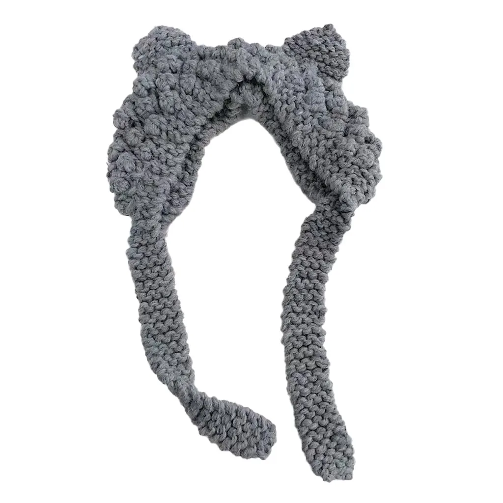 Цветная шапка «конский хвост», женские тянущиеся вязанные крючком шапки, зимние шапки для женщин, теплые женские шапки,#4