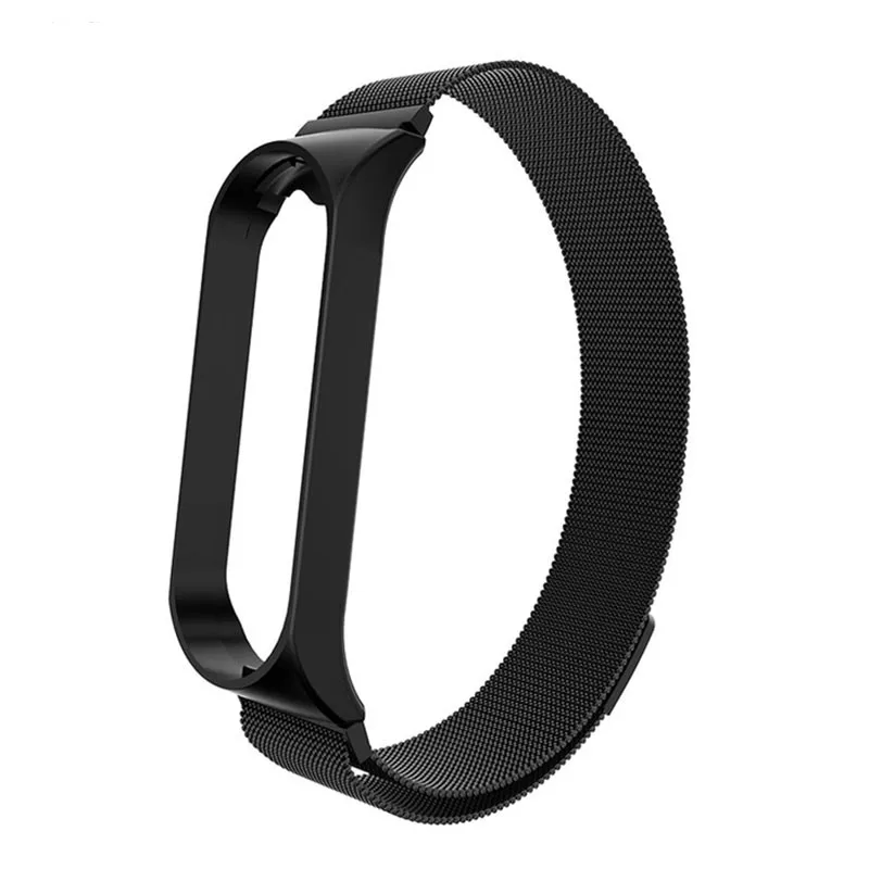 MiBand 4 3 ремешок магнитный Смарт Браслет для xiaomi Mi Band металлический браслет из
