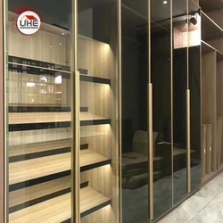 UKE – cadre de porte d'armoire en aluminium, forme carrée, avec poignée intégrée 