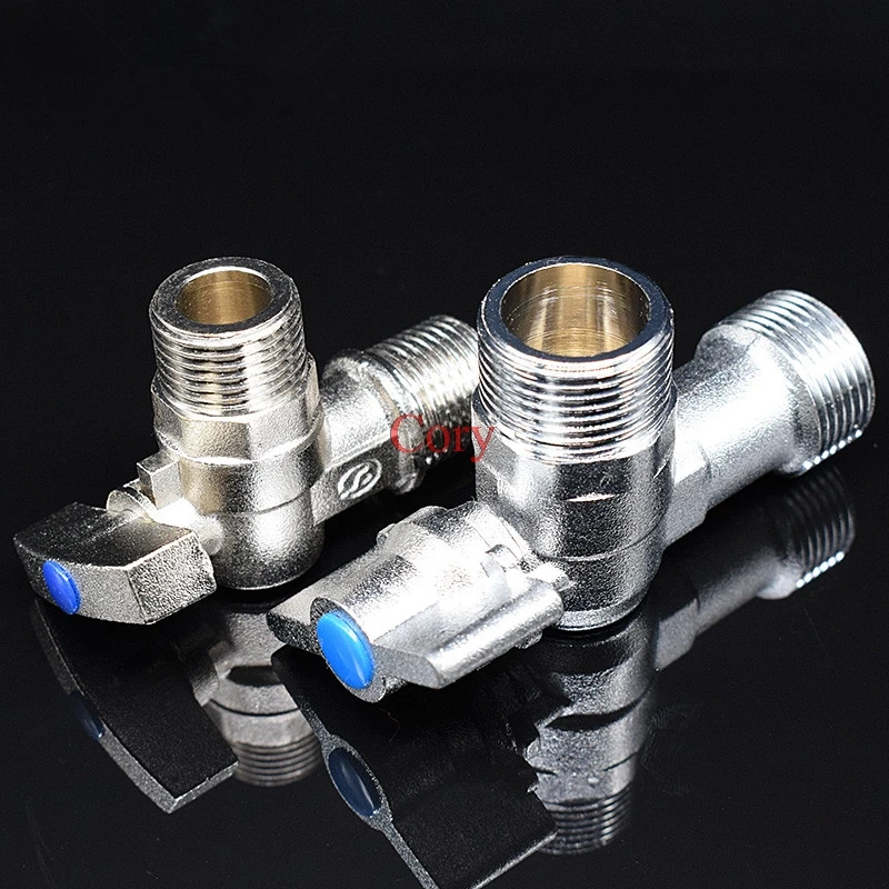 

1PC vertical angle Gas triangular valve water heater Reducing angle valve Brass 1/2" 3/4" Male Thread Stainless Steel NUTS