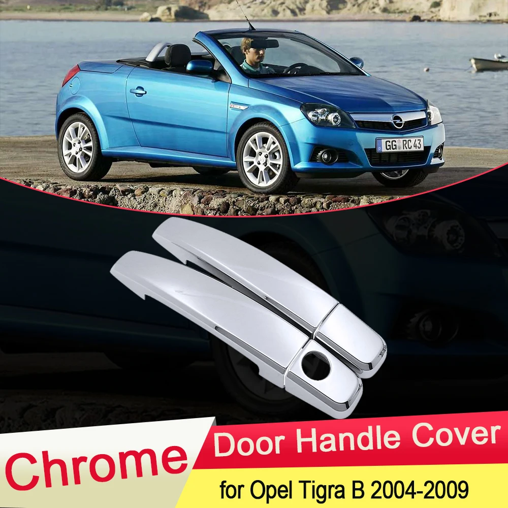 Хромированная крышка ручки двери для Opel Tigra B Vauxhall Holden TwinTop 2004 2005 2006 2007 2008 2009