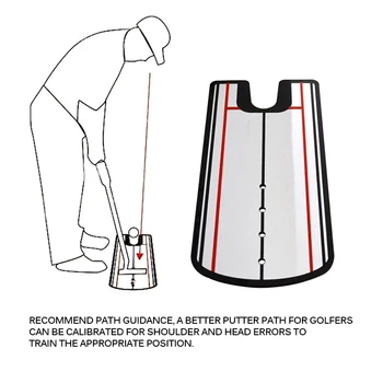 

Swing Trainer Mirror Putting Mat Golf Accessories Straight Practice Golf Training Aids Alignment Swing Straight Practice Mat