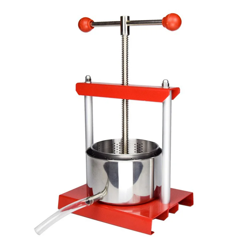 

3L/6L Honey Grape Press Machine Stainless Steel Fruit Broken Home Brewing Machine Equipment Brewer Filter Press Juicer