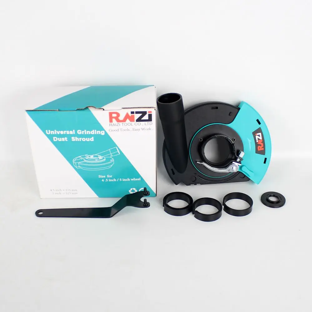 Raizi 125/180mm Angle Grinder Dust Shroud Cover Kit with Replaceble Brush Universal Surface Grinding Dust Collection Cover Tool Raizi 125/180mm Angle Grinder Dust Shroud Cover Kit with Replaceble Brush Universal Surface Grinding Dust Collection Cover Tool