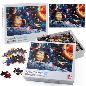 

jigsaw puzzles 1000 pieces Space traveler Landscape 1000 PIece puzzle toys for adults children kids games educational Toy