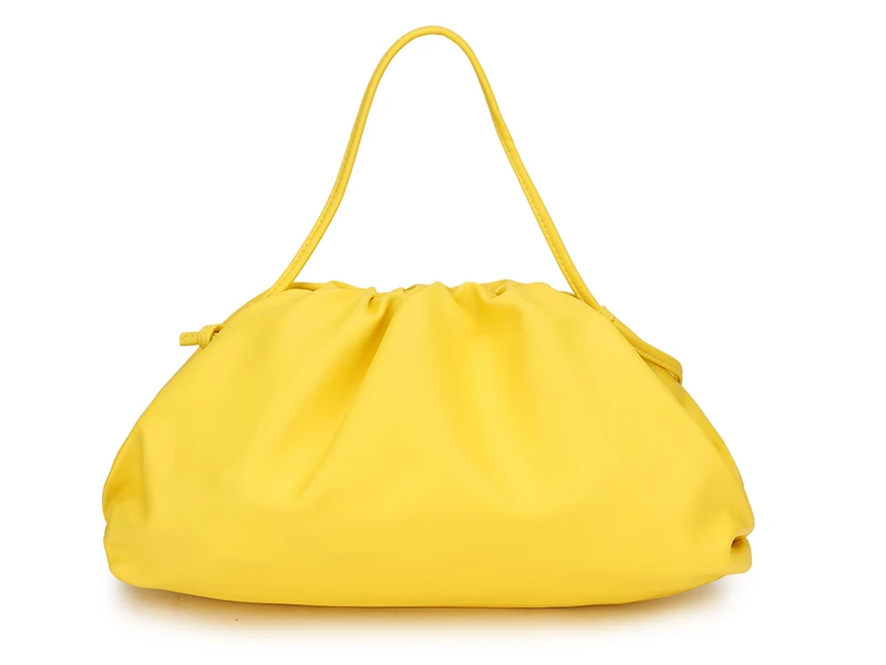 Клатч на день, вечерняя сумочка, модная женская большая сумка на подушку с рюшами, сумка из искусственной кожи, женская сумка-тоут, сумка через плечо