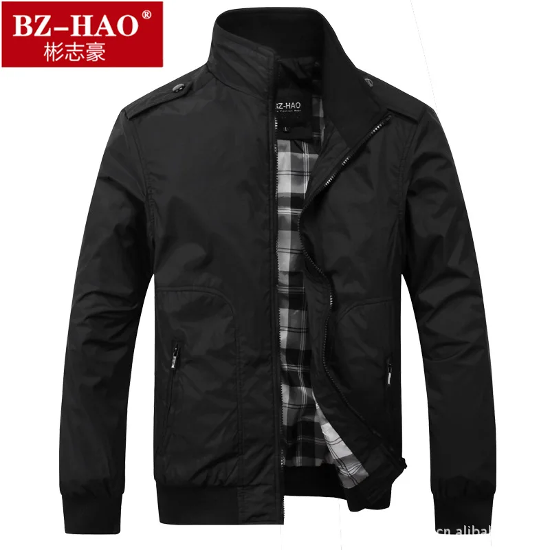 

Men Stand Collar Jacket Men's Spring Coat England Casual MEN'S Top
