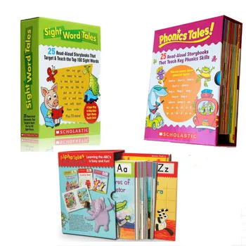 

Learn Sight Word Tales Set 25Pcs Phonics Tales Alpha Tales Kids English Word Study Story Picture Book Baby Toys Educational Book