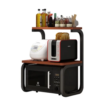 

Kitchen Shelf, Floor Standing, Multi-layer Household Microwave Oven Rack, Multi-functional Storage, Seasoning Sup