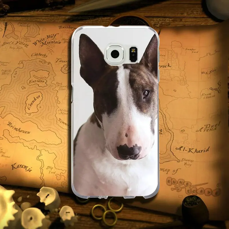 Image 4 Мягкий чехол для samsung Galaxy Note 2, 3, 5, 8, 9, S2 S3 S5 мини S6 S7 S8 S9 S10 Edge рlus Lite Happy с бультерьером собакой щенки - Цвет: Image 4