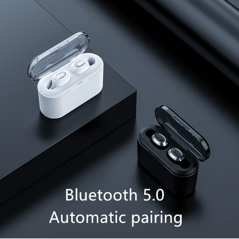 

Vitog BT-01 TWS Touch Bluetooth 5.0 Earphones HiFi 3D Stereo Wireless Headphones Sport Mini Headset with Mic Charging Box
