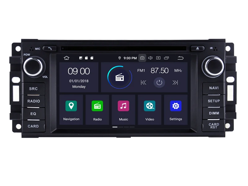 RUISO 4g+ 64g 8-Core автомобильный DVD плеер Android 9,0 для JEEP Compass автомобильный мультимедийный DVD Авто Радио Стерео 1080P GPS wi-fi DVR dab obd ips