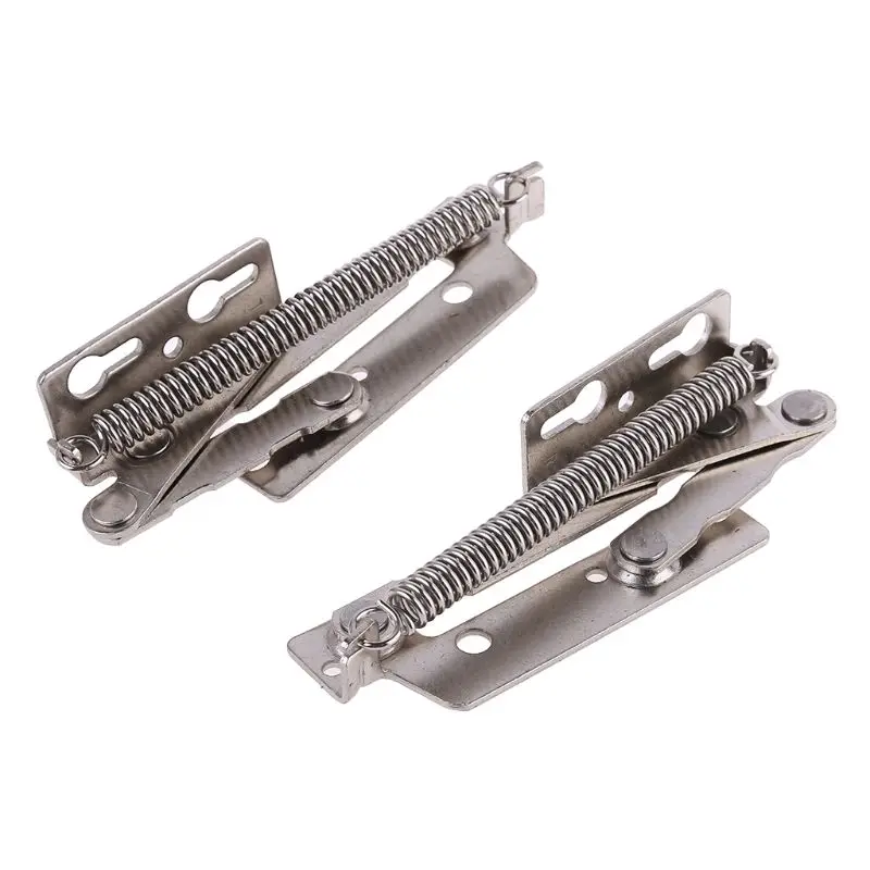 2pcs/set 80 Degree Sprung Hinges Cabinet Door Lift Up Stay Flap Top Support Tool for Cupboard Kitchen