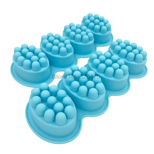 DHL 100pcs soap molds for making Massage Bar Silicone Mold 3D For Pudding Soap Jelly Mould Tray Durable | Мебель