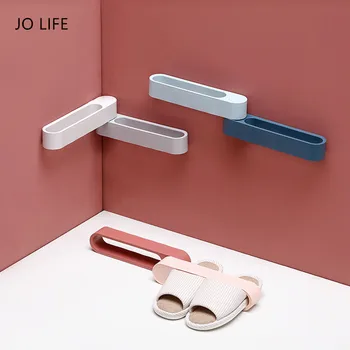 

JO LIFE Rotatable Wall-Mounted Shoe Rack Plastic Slipper Shelf Storage Organizer Nordic Style Hanging Shoes Storage Rack