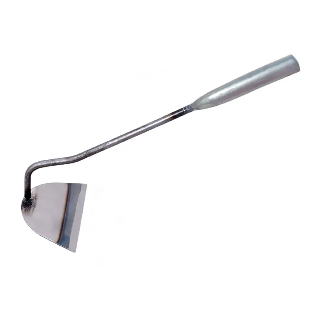 1pc Handheld Bent-neck Hoe Stainless Steel Farm Garden Tool Weeding Accessories