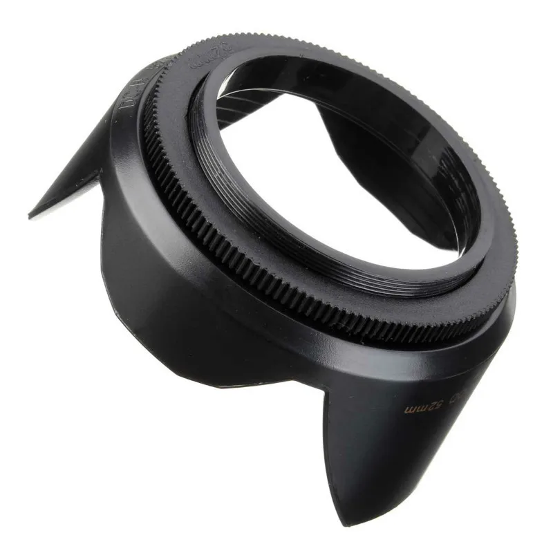 Camera 52mm Flower Lens Hood for Nikon D5200 D5100 D3100 D3200 D3000 and 18-55mm 55-200mm Plastic Camera Accessories