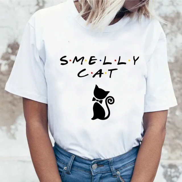 Забавная футболка Mona Lisa Cat для женщин Kawaii Топы Футболка Harajuku 90s Kawaii одежда футболка уличная Ulzzang Женская летняя футболка - Цвет: 6036