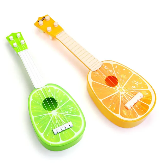 1Pcs Simulation Fruit Shape Kids Guitar Play Toys Nice Gift for Children Early Musical Educational Baby Musical Toy 2