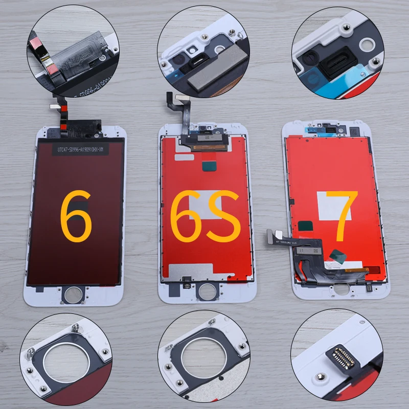 Full Assembly LCD Ecran For iPhone 6 6s 6sP Display Replacement 3D Touch Screen Digitizer with 5