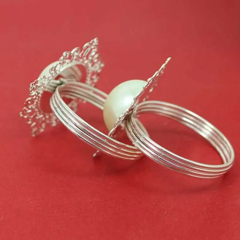 Кольца для салфеток с вырезами и цветами вечеринок дней рождения свадеб