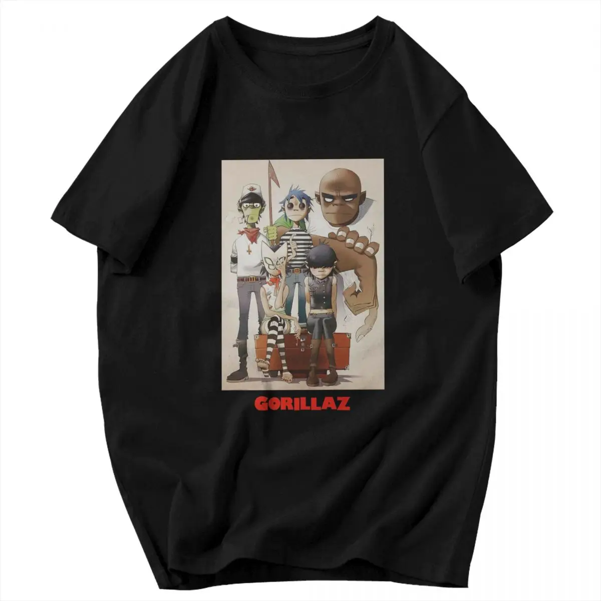 Gorillaz Band T Shirt Big Size Cotton 