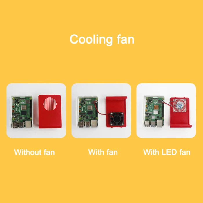 Пластиковый чехол, совместимый с Raspberry Pi 4B DQ-Drop