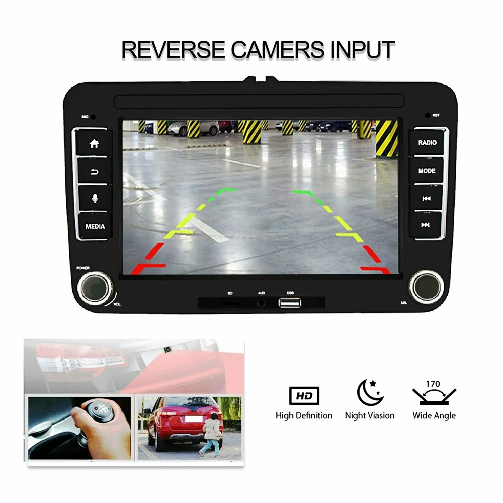 7 дюймов Автомагнитола 2Din Android 8,1 gps NAVI FM для VW GOLF 5V 6 PASSAT вариант PM