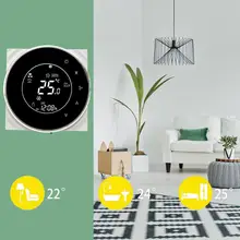 Настенный WiFi телефон приложение управление AC 24 В/95-240 В охлаждение отопление кондиционер вентилятор термостат Голосовое управление Умный дом