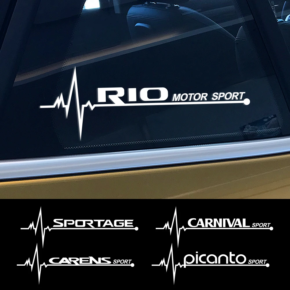 Наклейка на боковое окно автомобиля для Kia CARENS CARNIVAL CERATO K5 mohas NIRO PICANTO RIO SEDONA SELTOS SPORTAGE