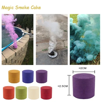 

Colorful Halloween Magic Smoke Tricks Photo Props Fire Purifier Demonstration Pyrotechnics Air Fog Festive Party Smoke Cake Toy