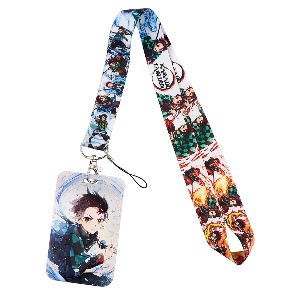 ER1393 Demon Slayer Anime Characters Lanyard Credit Card ID Holder Badge  Student Women Travel Bank Bus Business Card Cover Badge|Badge Holder &  Accessories| - AliExpress