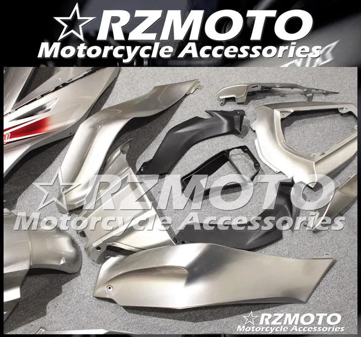 4 подарки ABS Обтекатели комплект подходит для kawasaki Ninja ZX-10R 2011 2012 2013 10R, возрастом 11, 12, 13, 14, 15, корпус набор серебряных