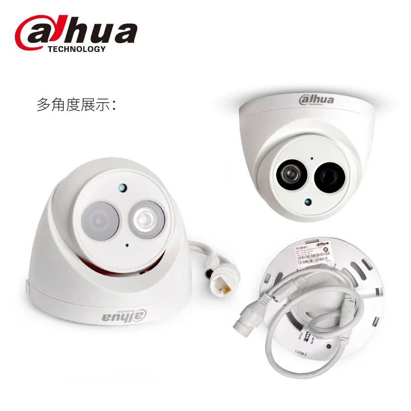 Skup Dahua IPC HDW4631C A 6MP POE H.265 kamera ip kopułkowa wbudowana micHDW4433C A 4MP IR kamera kopułkowa cctv onvif wielojęzyczna