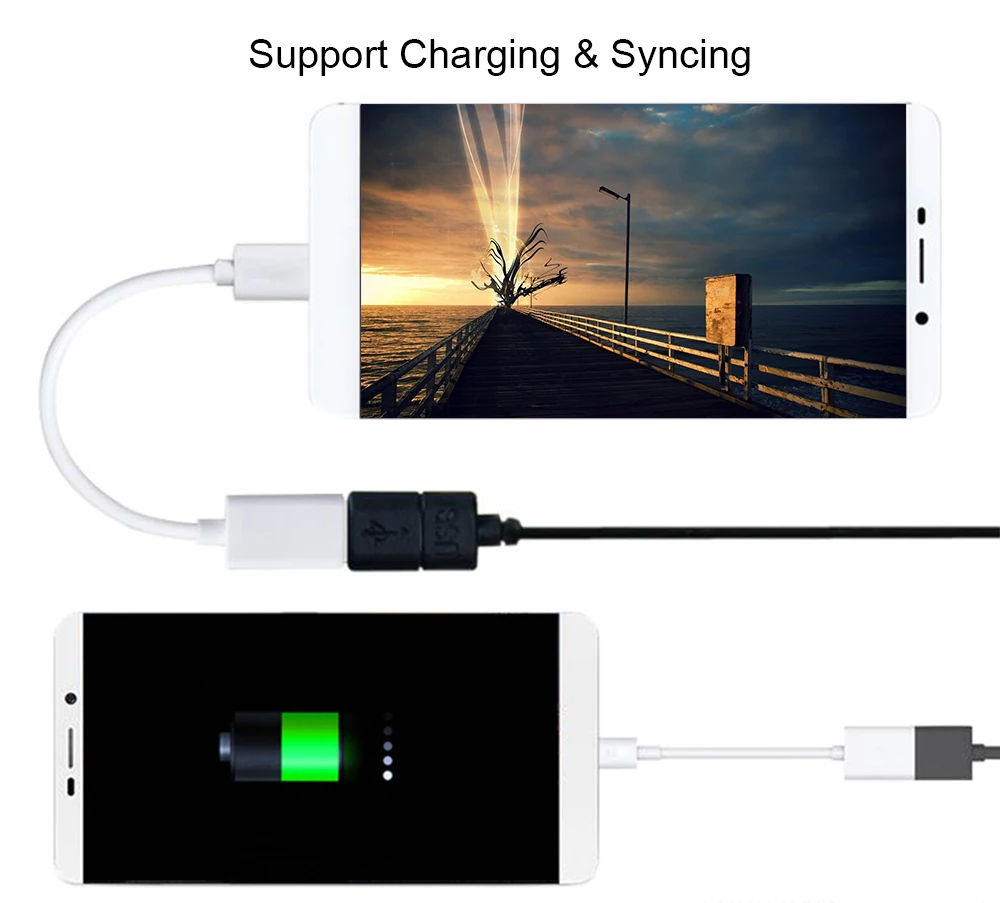 USB 3,1 type C USB-C мужской и USB-A Женский OTG кабель для передачи данных