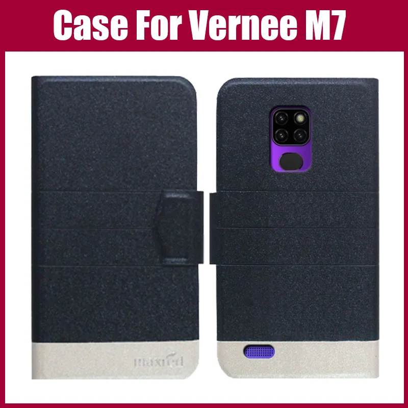 Лидер продаж! Vernee M7 чехол Новое поступление 5 цветов модный флип ультра-тонкий кожаный защитный чехол для Vernee M7 чехол для телефона