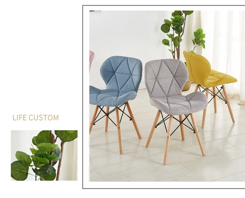 Dining Chairs Study Dining Room Back Chair Home Simple American Retro Butterfly Chairs Nordic Living Room Dining Chair Sillas